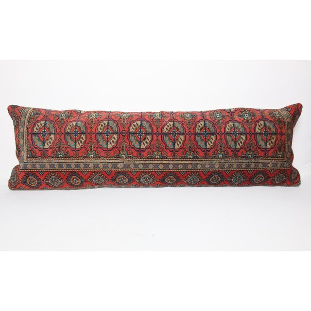 Here i am listing a 100% Handmade double knotted rug pillow cover, made from Vintage Turcoman Buhara carpet rug. This’s a...
