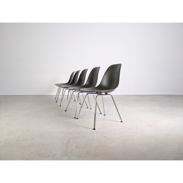 Grey Side Chairs by Charles & Ray Eames for Vitra, Set of 5 For Sale - Image 6 of 14