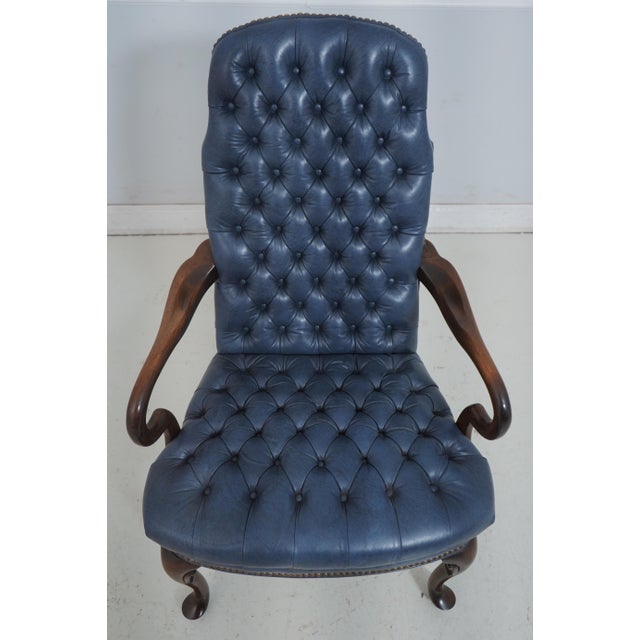 Age: Approx: 30 Years Old Details: Quality Construction Queen Anne Legs & Pad Feet Tack Head Trim Un-Marked As To...