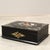 Napoleon III Sewing Box and Jewelry Box Made of black lacquered wood with hand-painted floral and gold inlays, the...
