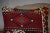 Vintage Handwoven Anatolian Kilim Pillow – Wool Cushion in Red and Black Tribal Design For Sale - Image 10 of 11
