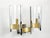 Large Wall Sconces in Chrome, Brass and Glass attributed to Gaetano Sciolari, 1970s, Set of 2 For Sale - Image 16 of 18