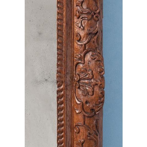 French Carved Wood Mirror, Early 18th Century For Sale - Image 6 of 9