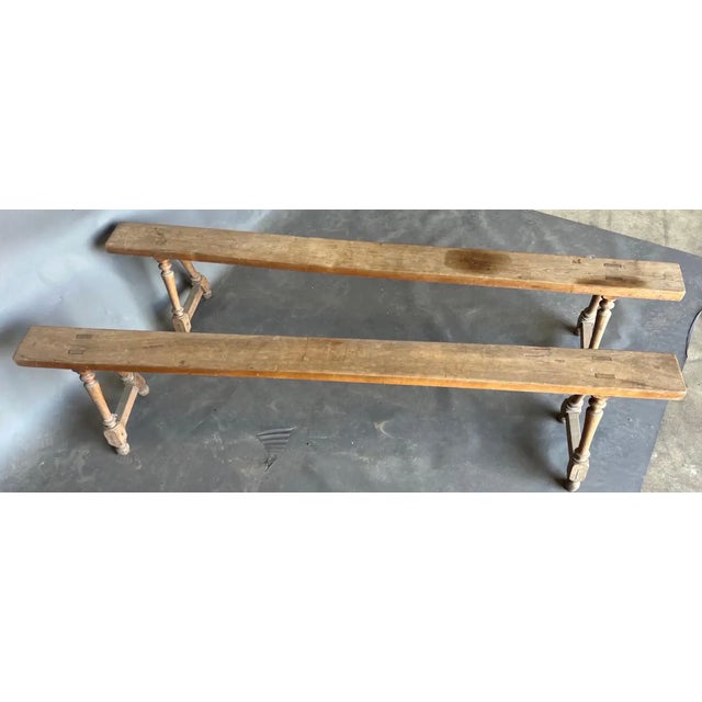 Pair of Late 18th- Early 19th Century French Benches For Sale - Image 4 of 6