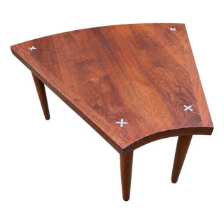 American of Martinsville Wedge Table : Designer Merton Gershun For Sale
