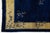 1920s Antique Chinese Art Deco Wool Rug in Midnight Blue & Ochre Gold For Sale - Image 9 of 12