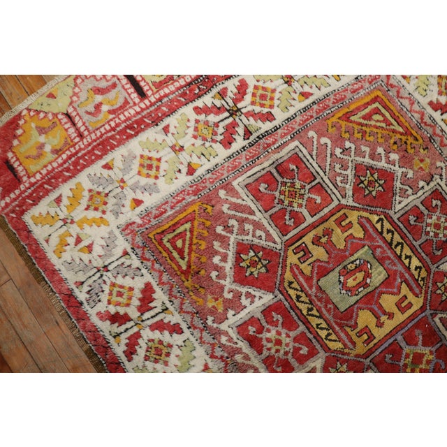 Antique Zabihi Collection Turkish Konya Rug For Sale - Image 12 of 12
