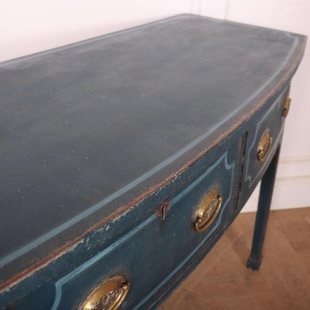 19th Century English Bowfront Console Table For Sale - Image 9 of 10