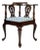 Vintage Key City Furniture Co. Queen Anne Style Mahogany Corner Chair For Sale