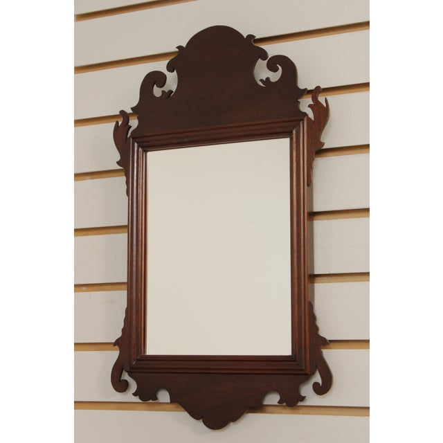 Chippendale Virginia Metalcrafters Colonial Williamsburg Mirror & Shelf For Sale - Image 3 of 12