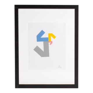 1995 “Konstruktion and Intuition” Serigraph Print by Anton Stankowski For Sale