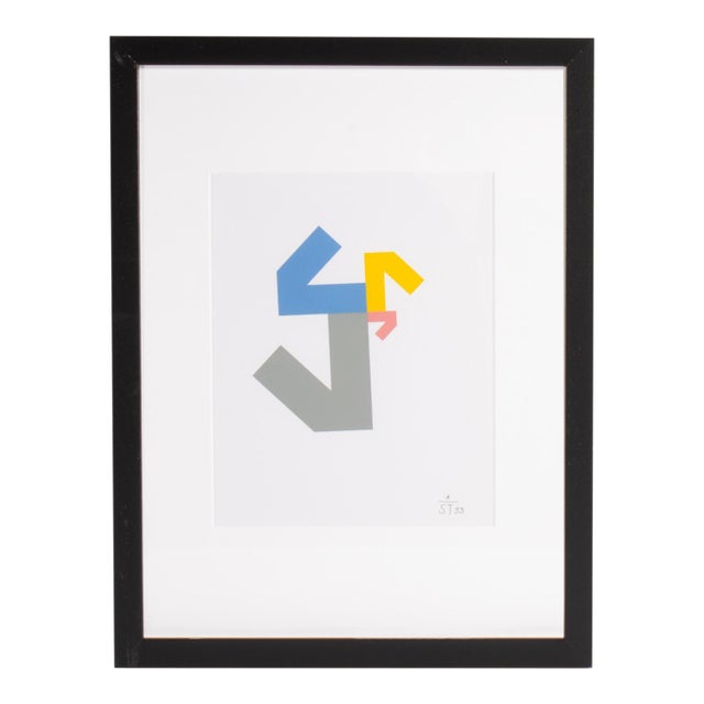 1995 “Konstruktion and Intuition” Serigraph Print by Anton Stankowski For Sale