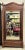 Late 19th-century Victorian faux bamboo armoire featuring a full-length mirrored door, turned finials, and a wide bottom...