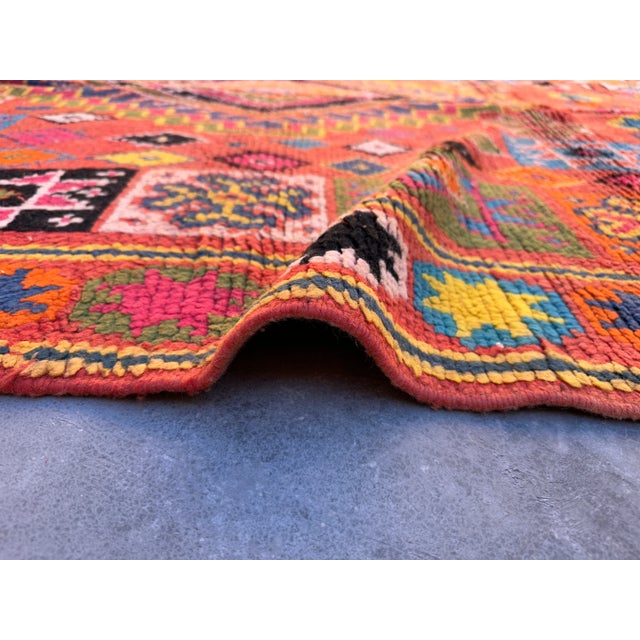 Boujad rugs are handwoven pile rugs from a small region in Haouz between the Middle Atlas and the Atlantic ocean. The...