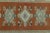 1970s Vintage Turkish Handmade Wool & Cotton Orange Area Rug For Sale - Image 10 of 11