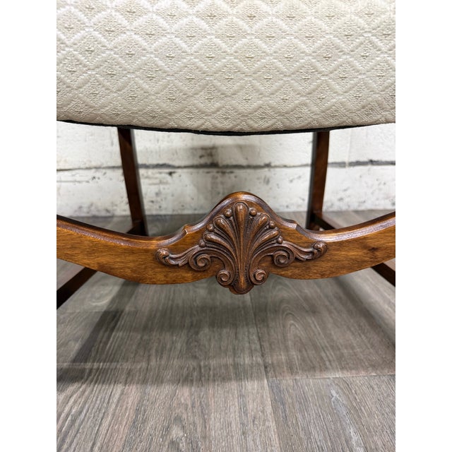 Vintage Spanish Revival Walnut Armchair For Sale In Kansas City - Image 6 of 16