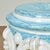 Traditional Vintage Italian Glazed Terra Cotta Blue and White Garden Seat For Sale - Image 3 of 11