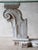 Glass Antique Baroque Marble Console Table with Glass Top For Sale - Image 7 of 16
