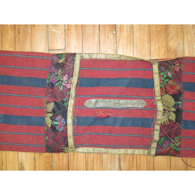 Vintage Indian Textile - 1'1" x 3'1" For Sale - Image 4 of 6