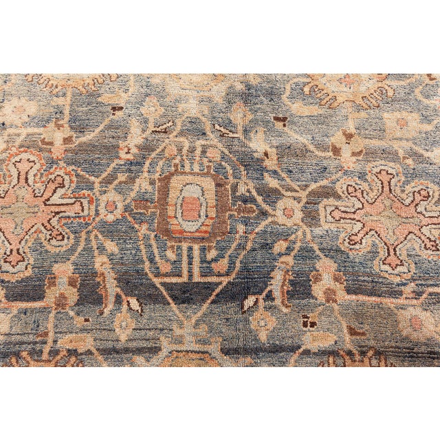 Fine Antique Persian Malayer Handmade Wool Rug For Sale - Image 9 of 9