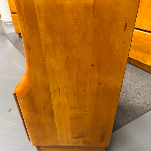 Wood 1950s Art Deco Stardust Dresser Set by Forest Furniture For Sale - Image 7 of 12