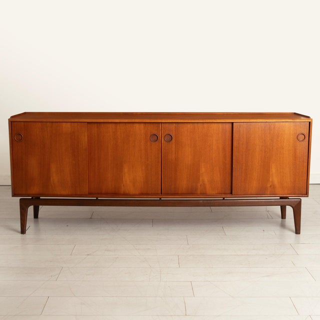 Mid-Century Danish Teak Sideboard by Arne Hovmand Olsen for Mogens Kold, 1960s For Sale - Image 14 of 14