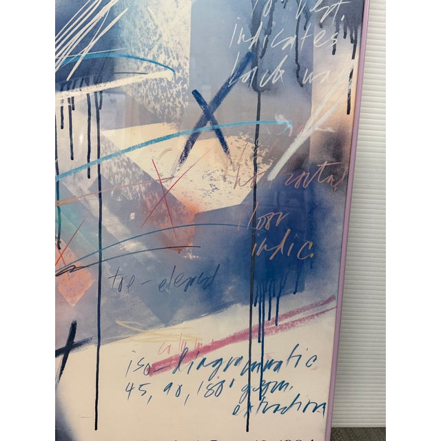 Late 20th Century Michael Heizer Geometric Extraction 1984 Moca Exhibition Poster, Signed For Sale - Image 5 of 12