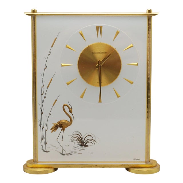 Marina Mantel Clock by Jaeger LeCoultre for Aeg, 1960s For Sale