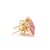 1.16 cts Natural pink sapphire & 0.21 cts diamond gold in 14k gold For Sale - Image 10 of 18