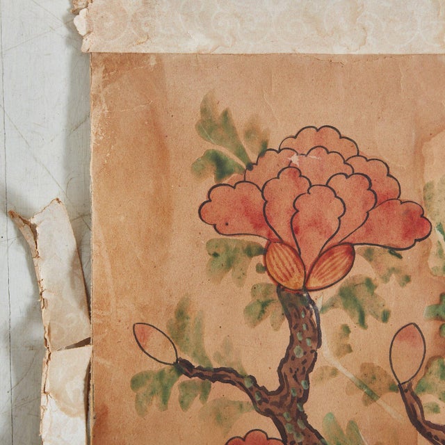 Vintage Chinese Watercolors on Paper, 20th Century (One Available) For Sale - Image 4 of 12