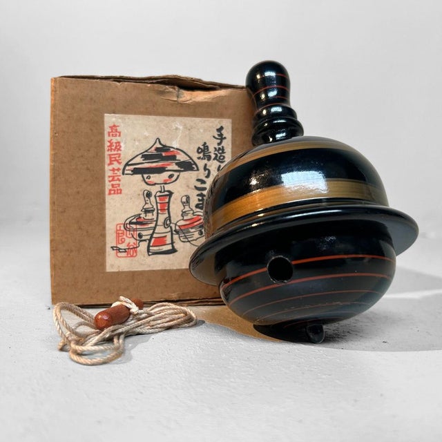 Japanese Wooden Narikoma Top Singing Spinning Top, 1970s For Sale - Image 11 of 18