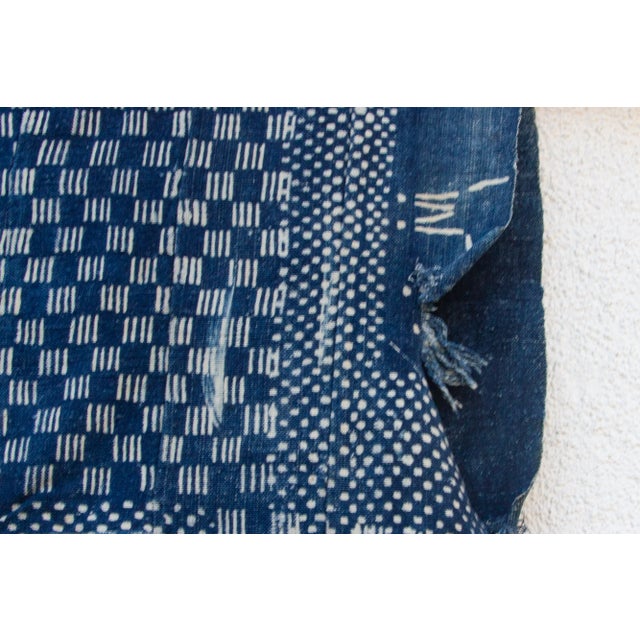 Tribal Life Vintage Indigo Mud Cloth For Sale In Los Angeles - Image 6 of 9