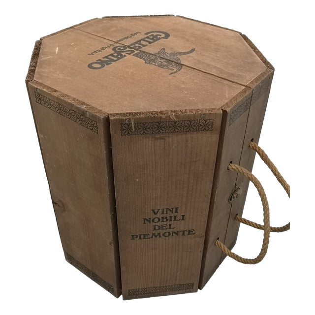 Wooden Wine Box, 1960s For Sale