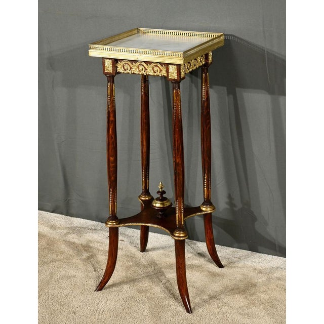 Vintage Side Table in Beech, 1920 For Sale - Image 3 of 18