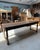 Wood Antique Farmhouse Table with Turned Oak Legs, 1890s For Sale - Image 7 of 13