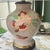 Indian Vintage Frederick Cooper table lamp // colorful floral on a beautiful taupe background // accent lamp // designer lamp For Sale - Image 3 of 10