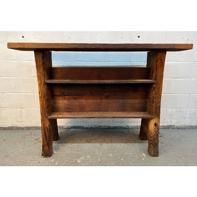 Hand-Carved Mid-Century Witco Tiki Bar and Stool Set, 3 Pieces For Sale In New York - Image 6 of 17