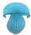 Mid-Century Modern Art Glass Aqua Blue Vase Crescent Clam Lip Fluted Vase For Sale - Image 3 of 17
