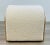 Stylish Organic Modern White Boucle and Cerused Oak Waterfall Stool, showroom floor sample