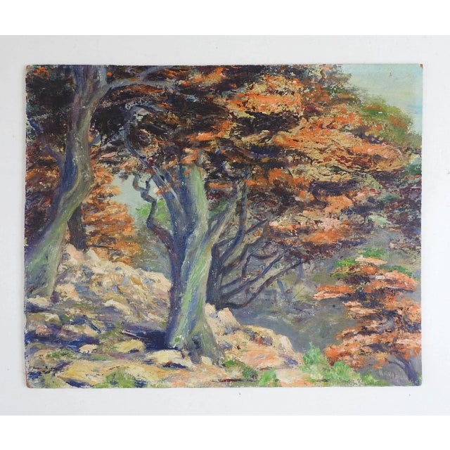 Rustic Vintage California Impressionist Landscape Painting For Sale - Image 3 of 5