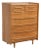 Crawford Furniture Mid Century Tall Maple Chest After Edmond Spence For Sale