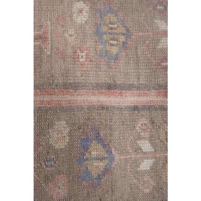 1960s Distressed Turkish Oushak Runner Rug 1'6'' X 10'11'' For Sale - Image 11 of 13