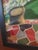 Textile 1954 Outsider Art Oil Painting of Nostalgic Outdoor Scene, Framed For Sale - Image 7 of 7