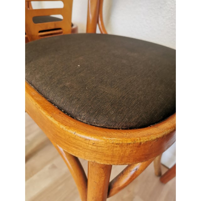 Vintage Bentwood Armchairs, 1970s, Set of 3 For Sale - Image 11 of 18