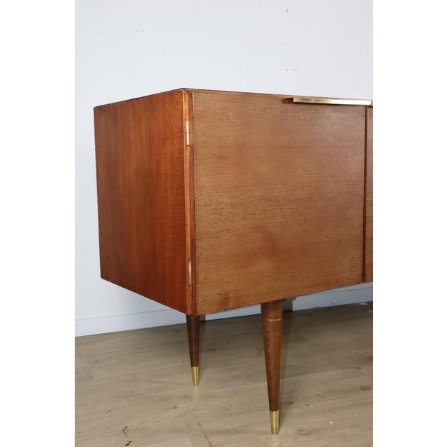 Vintage Teak and Brass Sideboard, 1970s For Sale - Image 14 of 18