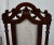 Brown Walnut Accent Chair Carved High Back Jacobean Style William & Mary Stretcher 80s For Sale - Image 8 of 12