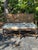 1940s Century Furniture French Provincial Cane-Back Bench With Carved Wood Frame and Floral Upholstered Seat For Sale In Tampa - Image 6 of 10