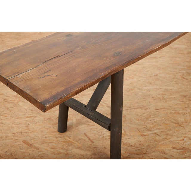 Fir Console Table with Cedar Wood Top For Sale - Image 6 of 15