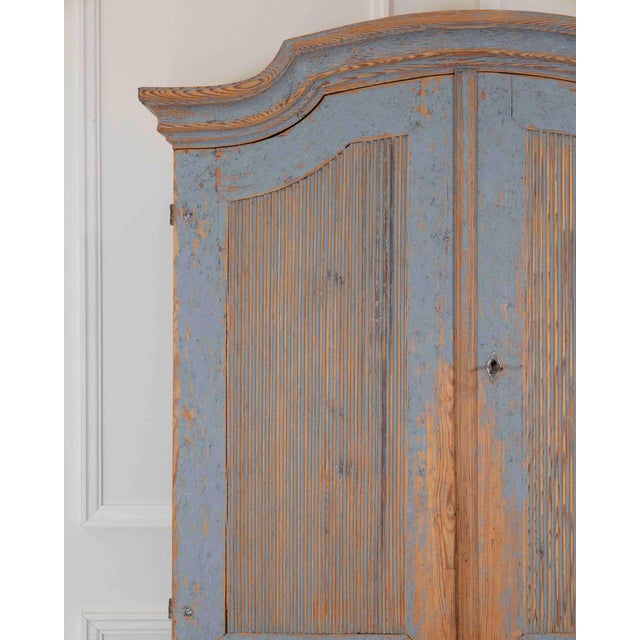 Rococo Early 19th Century Rococo Cabinet with Reeded Top Doors For Sale - Image 3 of 10