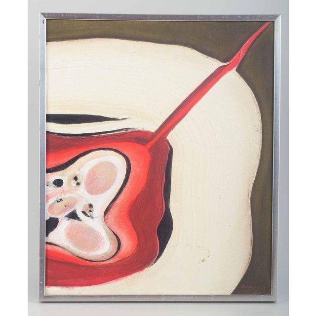 Uno Svensson, Swedish artist. Abstract composition. Oil on canvas. 1967 A modernist work by the Swedish artist Uno...